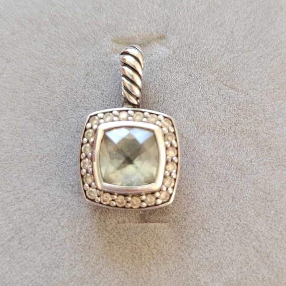David Yurman Petite Albion Prasiolite & Diamonds pendant - Picture 4 of 13